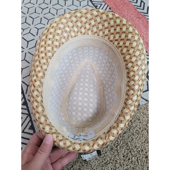 LONE STAR HATS PAPER STRAW FEDORA HAT w BLACK RIBBON HAT BAND - Picture 8 of 10